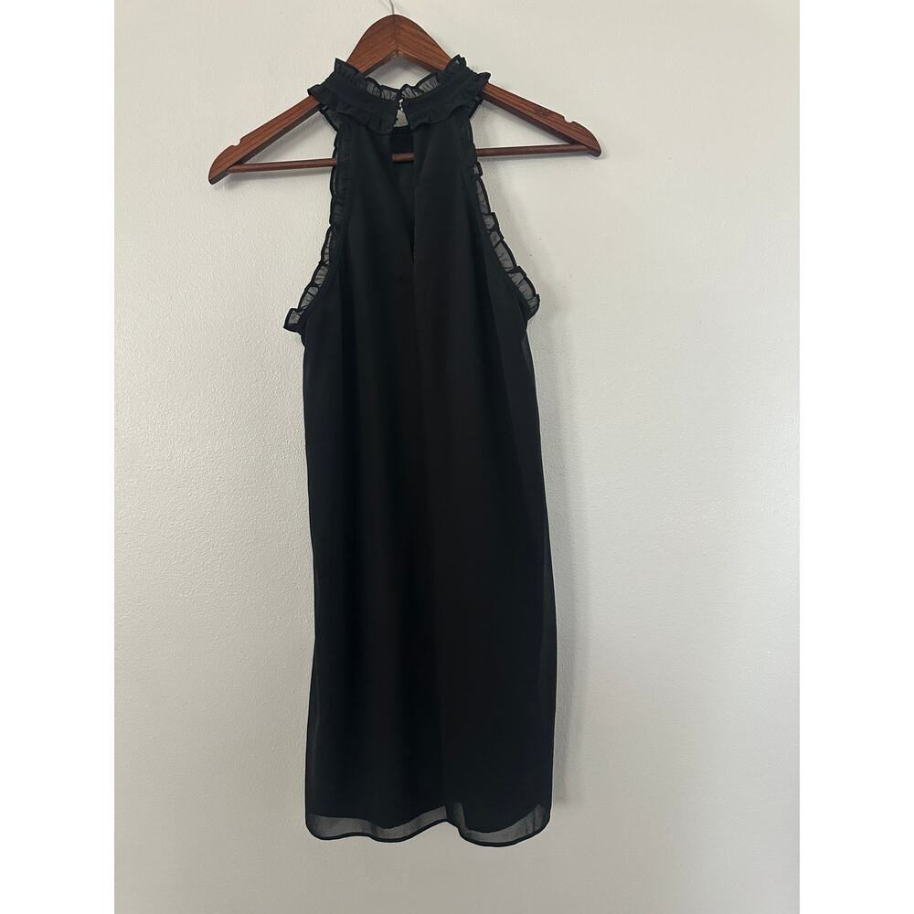 BCBGeneration Black Lace Halter Dress sz XS